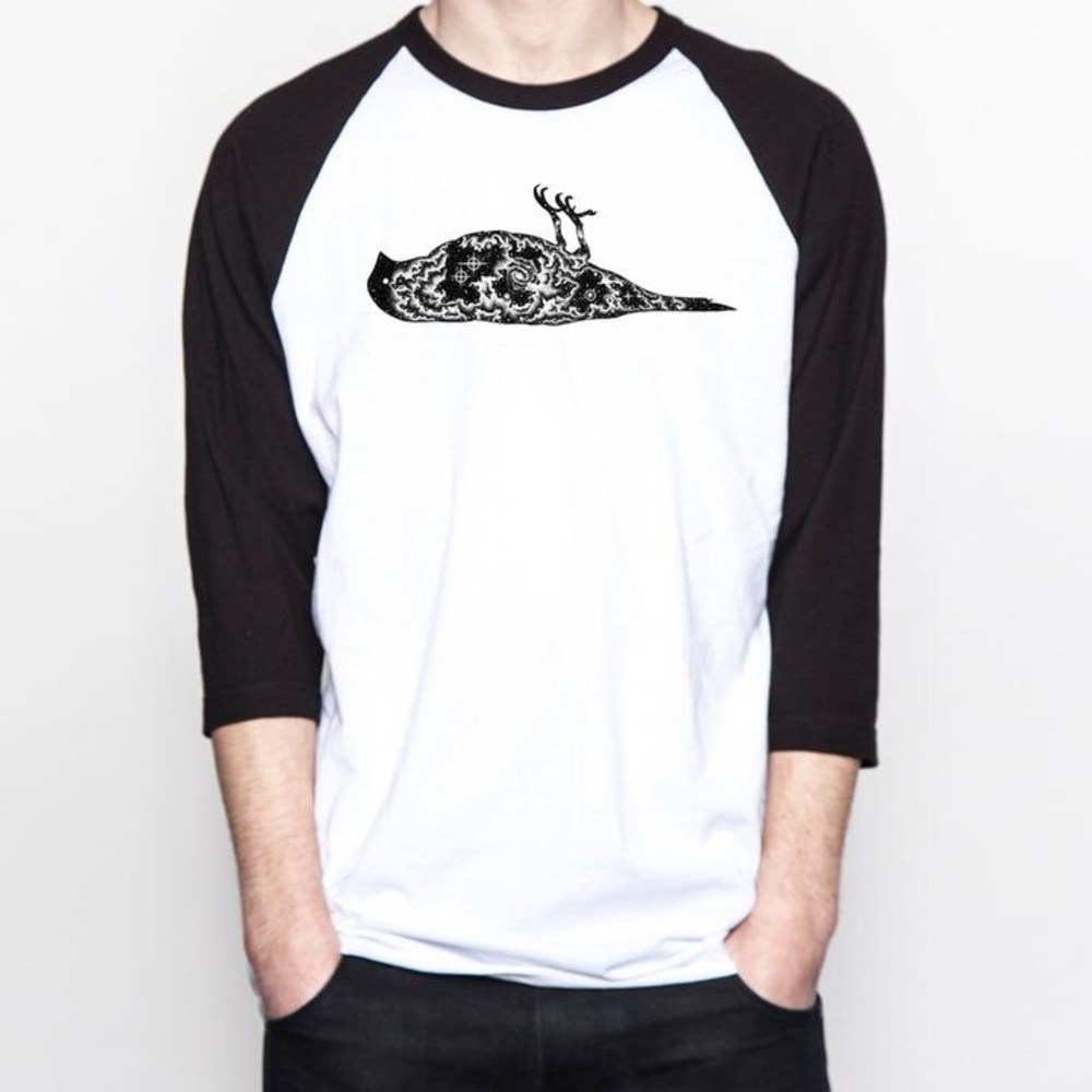 Atticus Clothing universe print baseball t shirt